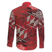 Vintage Ngatu Tribal Tonga Pattern Family Matching Short Sleeve Bodycon Dress and Hawaiian Shirt LT9 - Polynesian Pride