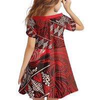 Vintage Ngatu Tribal Tonga Pattern Family Matching Summer Maxi Dress and Hawaiian Shirt LT9 - Polynesian Pride