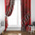 Vintage Ngatu Tribal Tonga Pattern Window Curtain - Polynesian Pride