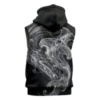 Pango Maori Tribal Hammershark Ghost Spirit Sleeveless Zip Hoodie