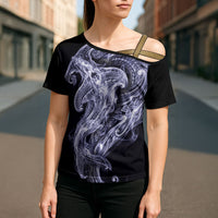 Kikorangi Maori Tribal Hammershark Ghost Spirit Cross Shoulder Shirt