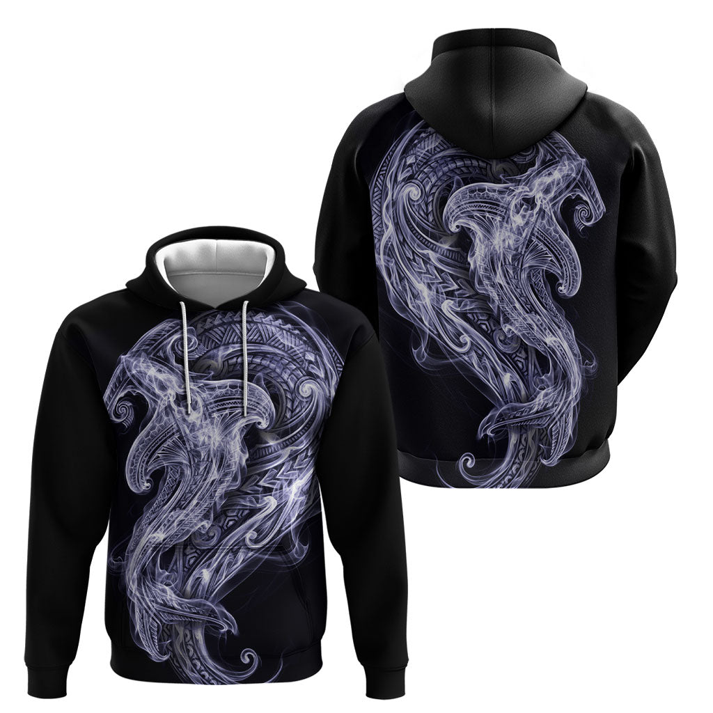 Kikorangi Maori Tribal Hammershark Ghost Spirit Hoodie