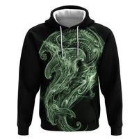 Pounamu Maori Tribal Hammershark Ghost Spirit Zip Hoodie