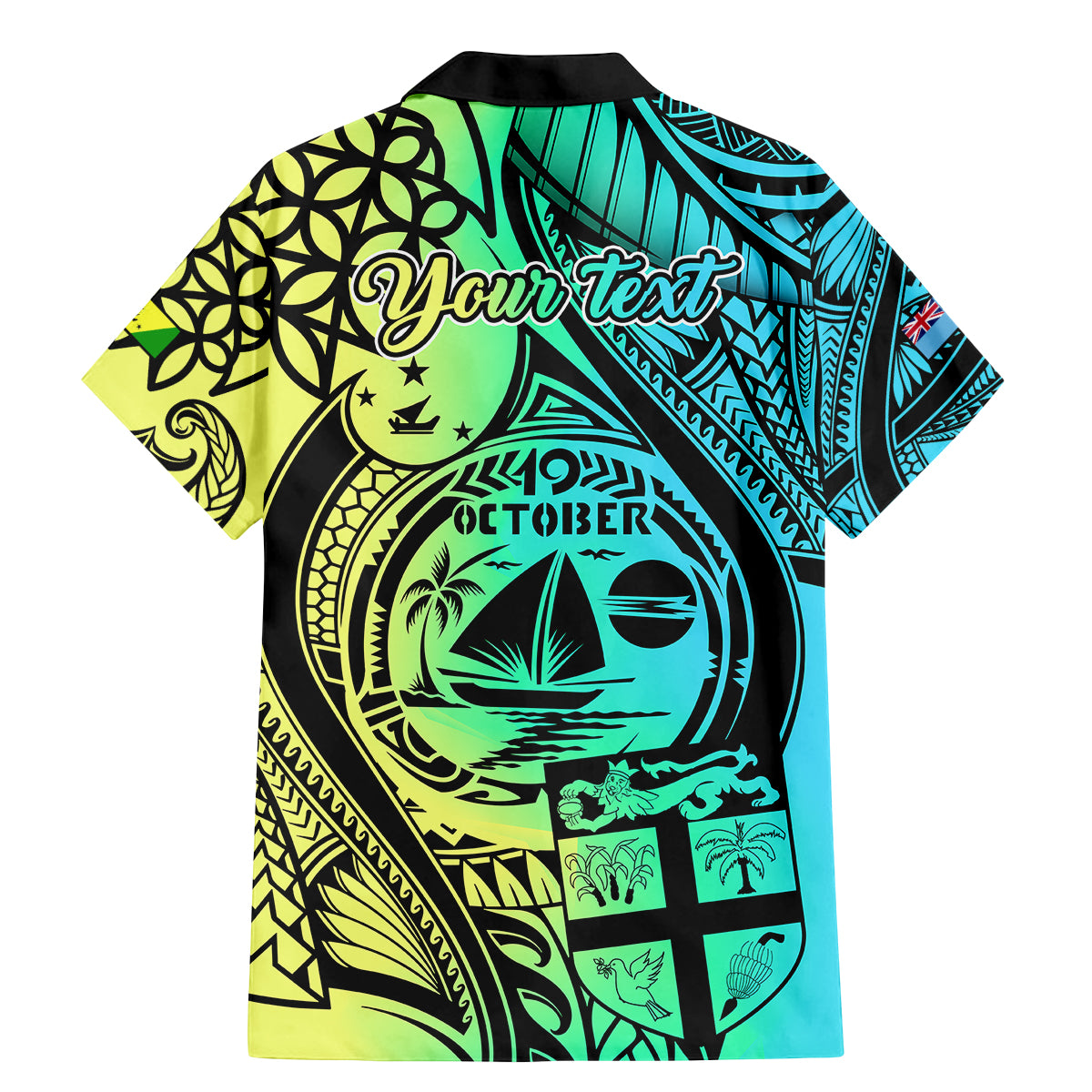 Personalised Malampa Fiji Day Family Matching Mermaid Dress and Hawaiian Shirt Vanuatu Sand Drawing With Polynesian Pattern LT9 - Polynesian Pride