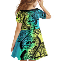 Personalised Malampa Fiji Day Family Matching Short Sleeve Bodycon Dress and Hawaiian Shirt Vanuatu Sand Drawing With Polynesian Pattern LT9 - Polynesian Pride