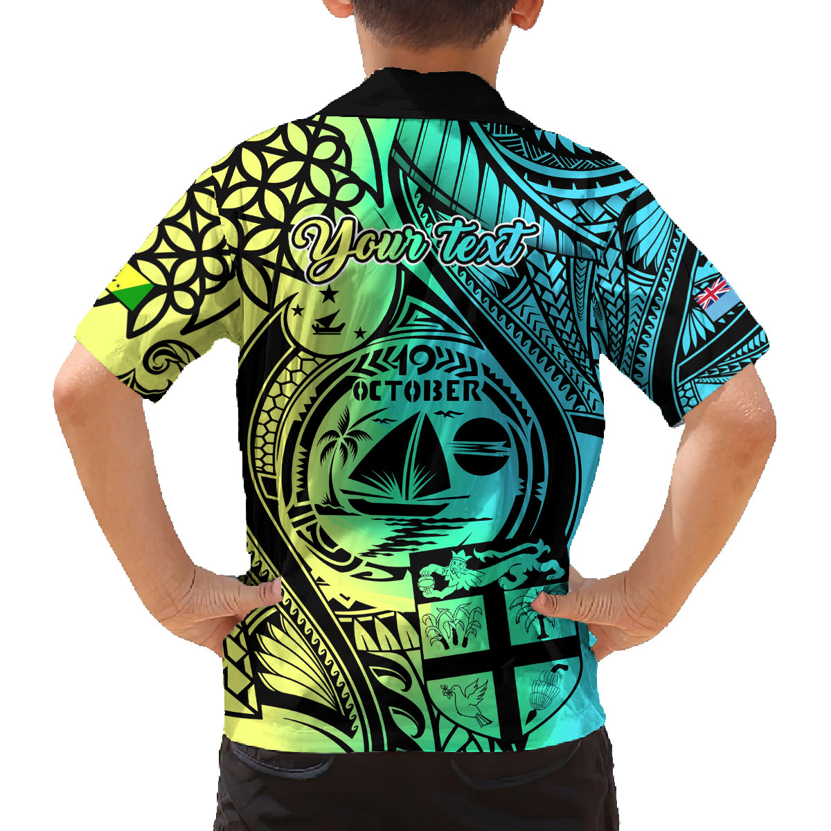 Personalised Malampa Fiji Day Family Matching Summer Maxi Dress and Hawaiian Shirt Vanuatu Sand Drawing With Polynesian Pattern LT9 - Polynesian Pride