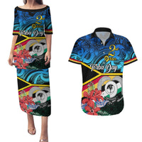 torba-vanuatu-couples-matching-puletasi-dress-and-hawaiian-shirt-sand-drawing-with-polynesian-pattern