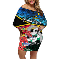 personalised-torba-vanuatu-off-shoulder-short-dress-sand-drawing-with-polynesian-pattern