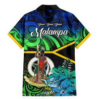 Malampa Day Family Matching Mermaid Dress and Hawaiian Shirt Vanuatu Flowers with Malampa Emblem Tribal Pattern LT9 - Polynesian Pride