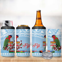 Melanesian Fiji 4 in 1 Can Cooler Tumbler Kula Bird with Tagimoucia Masi Tapa Pattern LT9 - Polynesian Pride