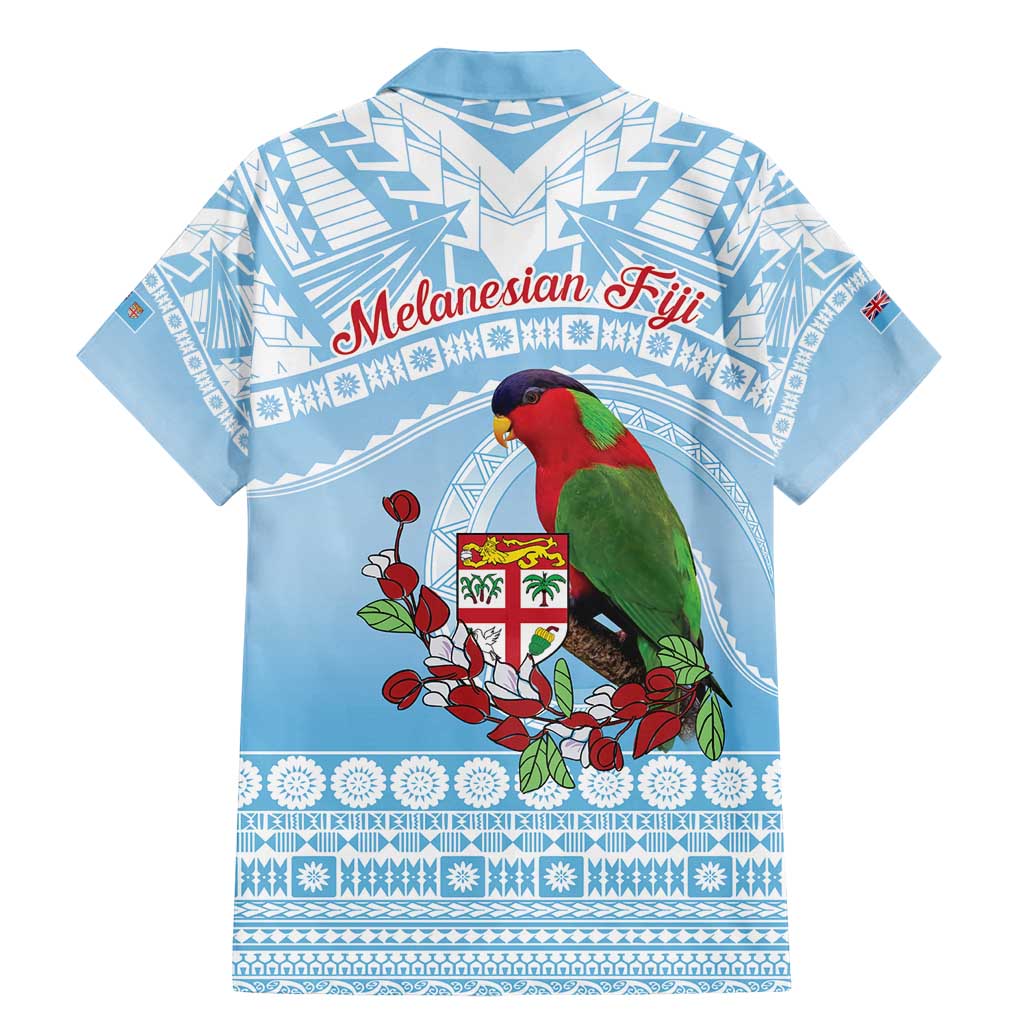 Melanesian Fiji Kula Bird Family Matching Mermaid Dress and Hawaiian Shirt with Tagimoucia Masi Tapa Pattern LT9 - Polynesian Pride
