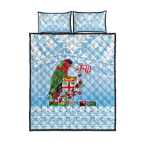 Melanesian Fiji Kula Bird Quilt Bed Set with Tagimoucia Masi Tapa Pattern LT9 - Polynesian Pride