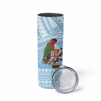 Melanesian Fiji Skinny Tumbler Kula Bird with Tagimoucia Masi Tapa Pattern LT9 - Polynesian Pride