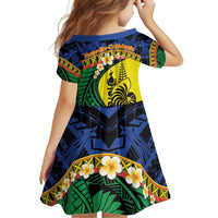 Melanesian New Caledonia Family Matching Off Shoulder Maxi Dress and Hawaiian Shirt Plumeria Kagu Bird and Nautilus Shell LT9 - Polynesian Pride