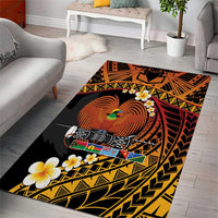 Melanesian Papua New Guinea Area Rug Plumeria Bird of Paradise Tribal LT9 - Polynesian Pride