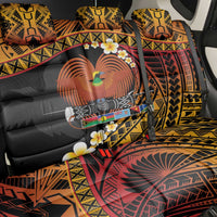 Melanesian Papua New Guinea Back Car Seat Cover Plumeria Bird of Paradise Tribal LT9 - Polynesian Pride