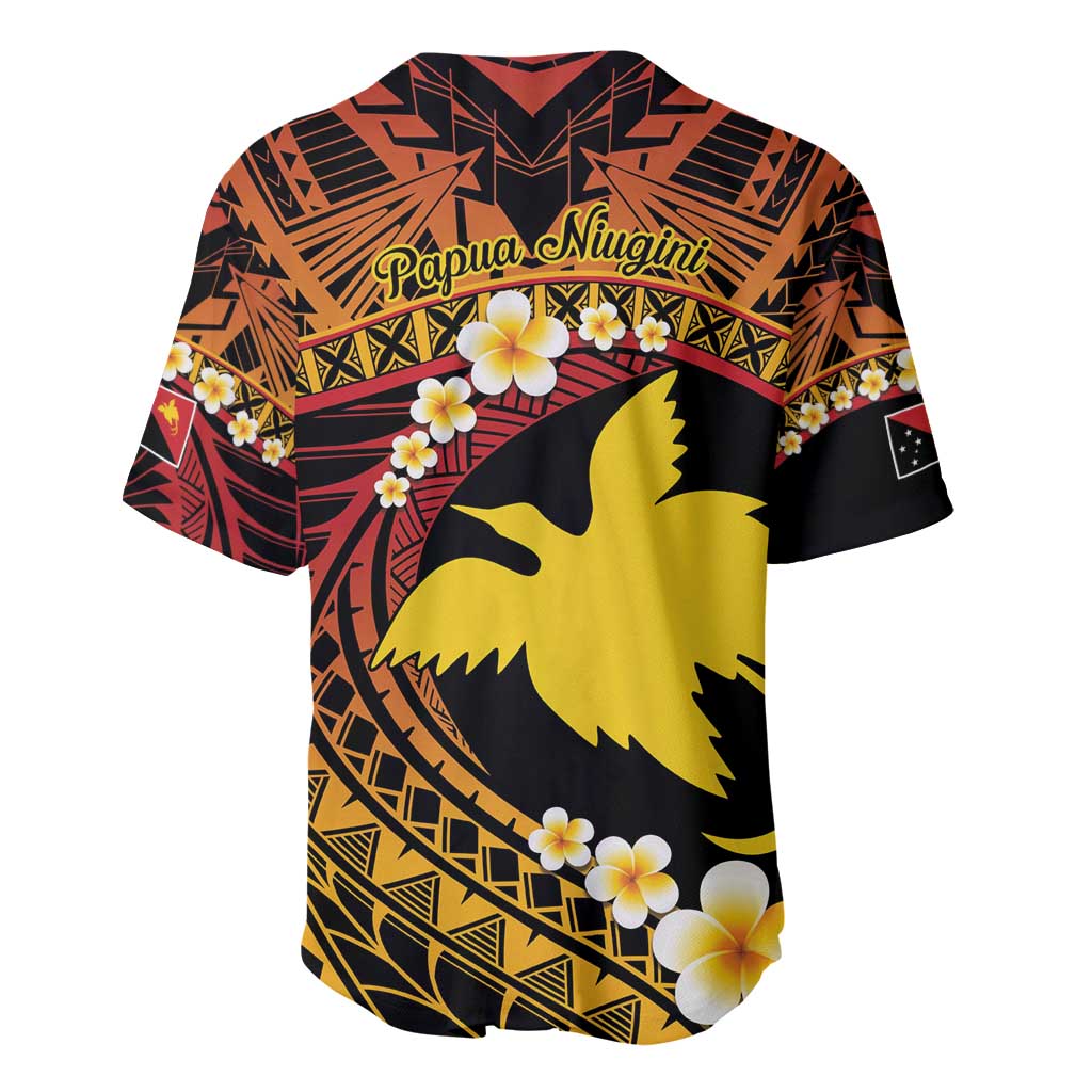 Melanesian Papua New Guinea Baseball Jersey Plumeria Bird of Paradise Tribal LT9 - Polynesian Pride