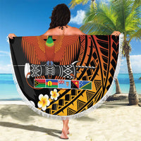 Melanesian Papua New Guinea Beach Blanket Plumeria Bird of Paradise Tribal LT9 - Polynesian Pride