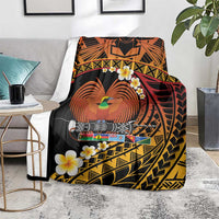 Melanesian Papua New Guinea Blanket Plumeria Bird of Paradise Tribal LT9 - Polynesian Pride