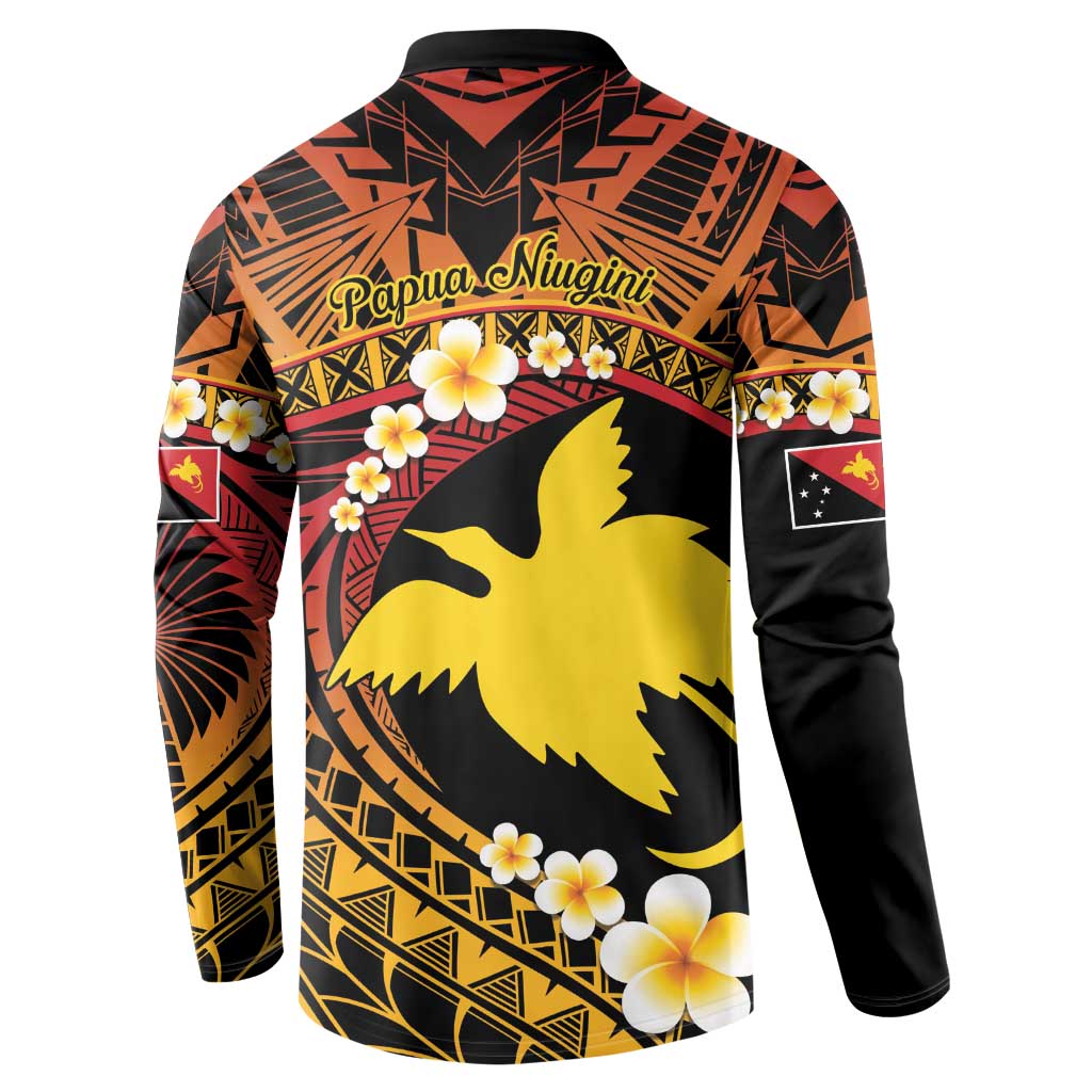 Melanesian Papua New Guinea Button Sweatshirt Plumeria Bird of Paradise Tribal LT9 - Polynesian Pride