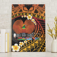 Melanesian Papua New Guinea Canvas Wall Art Plumeria Bird of Paradise Tribal LT9 Without Frame Red - Polynesian Pride