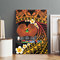 Melanesian Papua New Guinea Canvas Wall Art Plumeria Bird of Paradise Tribal LT9 - Polynesian Pride