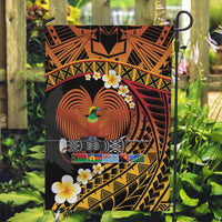 Melanesian Papua New Guinea Garden Flag Plumeria Bird of Paradise Tribal LT9 Garden Flag Red - Polynesian Pride