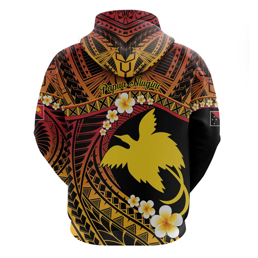 Melanesian Papua New Guinea Hoodie Plumeria Bird of Paradise Tribal LT9 - Polynesian Pride