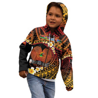 Melanesian Papua New Guinea Kid Hoodie Plumeria Bird of Paradise Tribal LT9 - Polynesian Pride