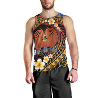 Melanesian Papua New Guinea Men Tank Top Plumeria Bird of Paradise Tribal LT9 - Polynesian Pride