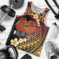 Melanesian Papua New Guinea Men Tank Top Plumeria Bird of Paradise Tribal LT9 - Polynesian Pride