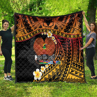 Melanesian Papua New Guinea Quilt Plumeria Bird of Paradise Tribal LT9 - Polynesian Pride