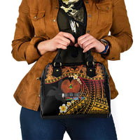 Melanesian Papua New Guinea Shoulder Handbag Plumeria Bird of Paradise Tribal LT9 - Polynesian Pride