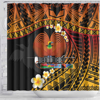 Melanesian Papua New Guinea Shower Curtain Plumeria Bird of Paradise Tribal LT9 - Polynesian Pride