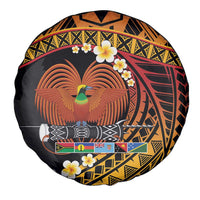 Melanesian Papua New Guinea Spare Tire Cover Plumeria Bird of Paradise Tribal LT9 - Polynesian Pride