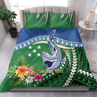 Melanesian Solomon Islands Bedding Set Tropical Shark Tattoo LT9 - Polynesian Pride
