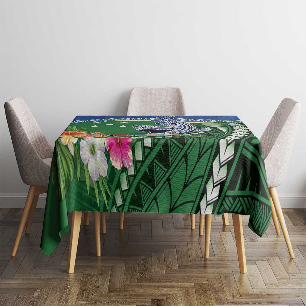 Melanesian Solomon Islands Tablecloth Tropical Shark Tattoo LT9 - Polynesian Pride