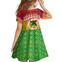 Melanesian Ni-Vanuatu Family Matching Off The Shoulder Long Sleeve Dress and Hawaiian Shirt Sea Turtle with Sand Drawing Pattern LT9 - Polynesian Pride