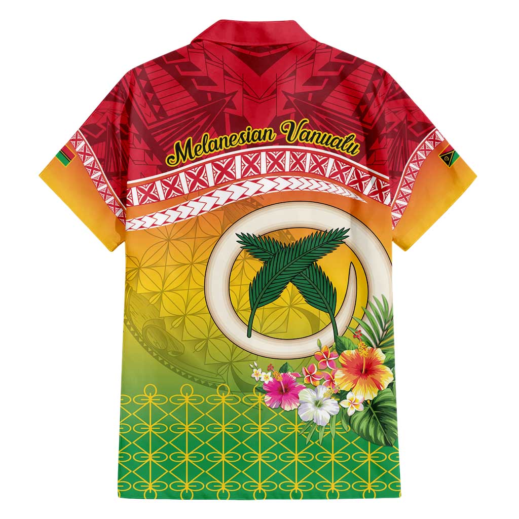 Melanesian Ni-Vanuatu Family Matching Short Sleeve Bodycon Dress and Hawaiian Shirt Sea Turtle with Sand Drawing Pattern LT9 - Polynesian Pride