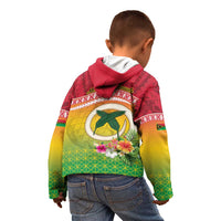 Melanesian Ni-Vanuatu Kid Hoodie Sea Turtle with Sand Drawing Pattern LT9 - Polynesian Pride