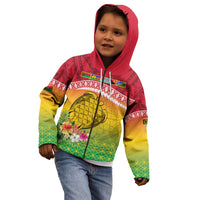 Melanesian Ni-Vanuatu Kid Hoodie Sea Turtle with Sand Drawing Pattern LT9 - Polynesian Pride