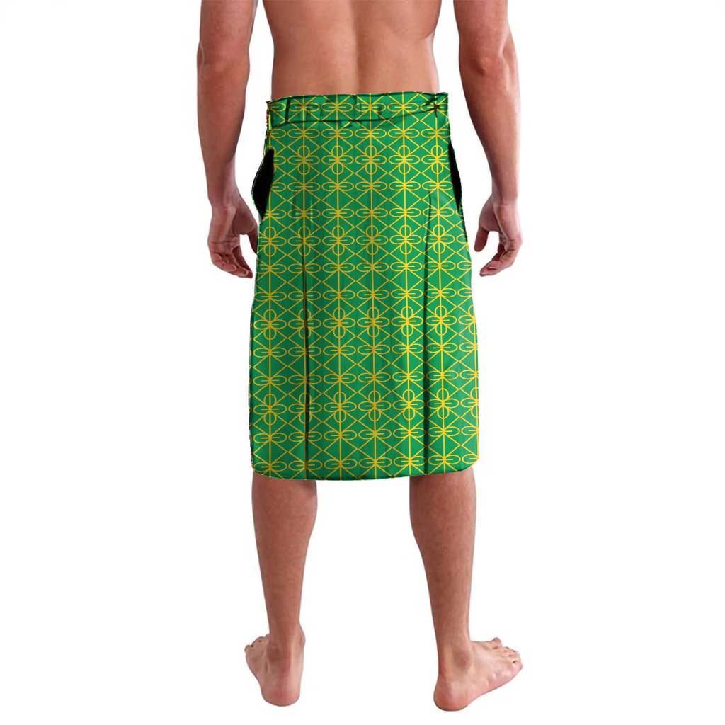 Melanesian Ni-Vanuatu Lavalava Sea Turtle with Sand Drawing Pattern