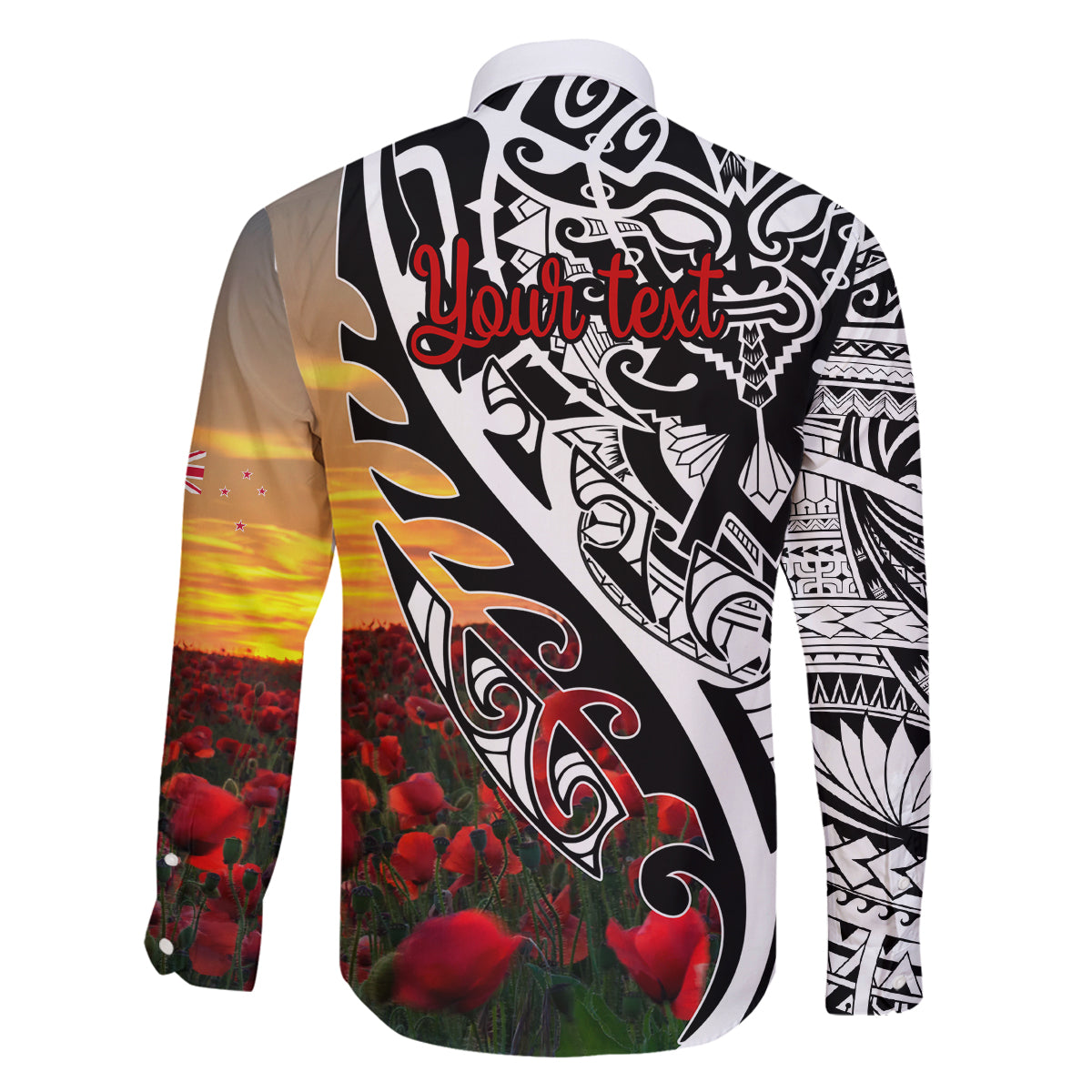 Personalised New Zealand Waitangi and ANZAC day Family Matching Off Shoulder Maxi Dress and Hawaiian Shirt LT9 - Polynesian Pride