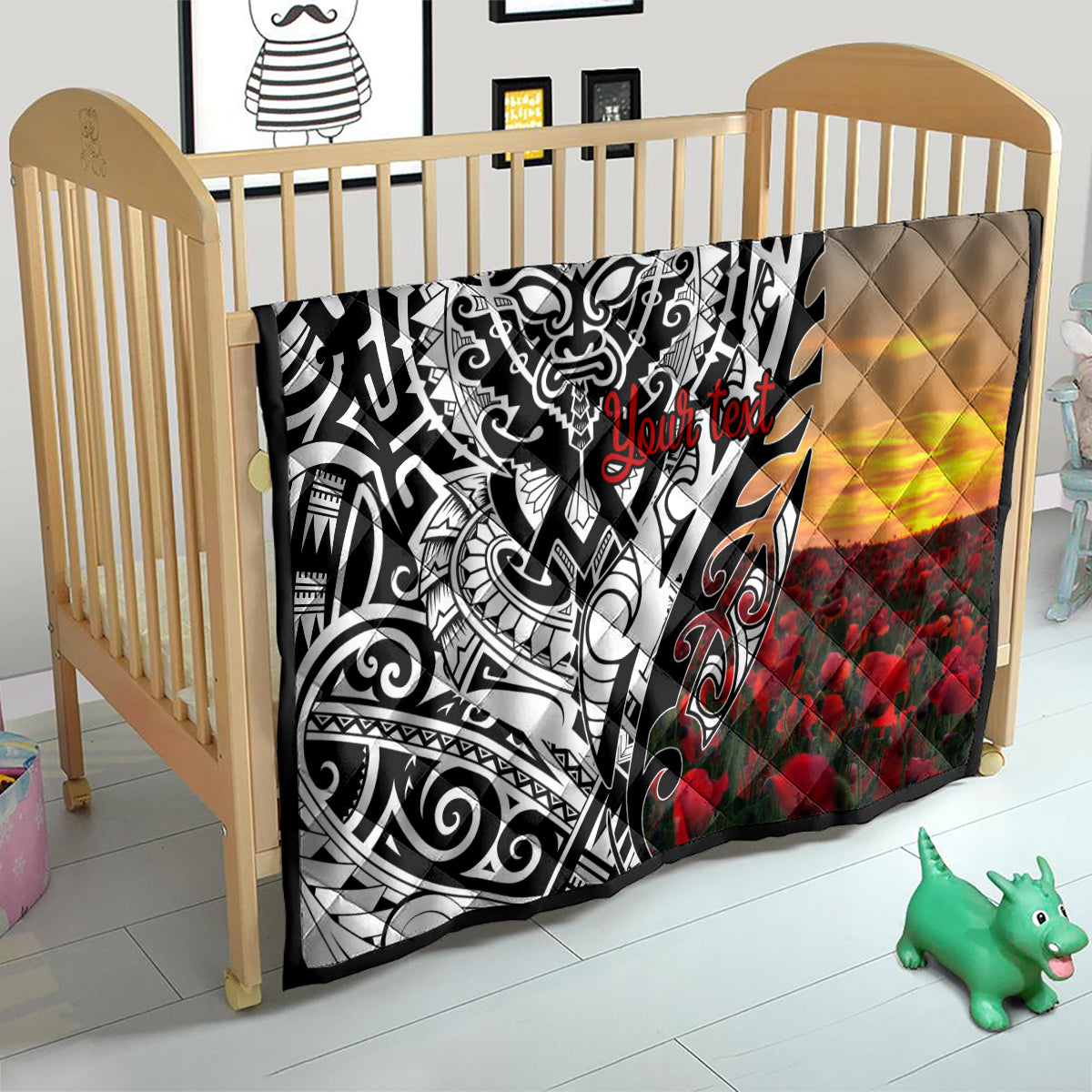 Personalised New Zealand Waitangi and ANZAC day Quilt LT9 - Polynesian Pride