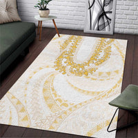 Aloha Lei Onaona Area Rug Beige Hawaiian Tribal Pattern LT9 Beige - Polynesian Pride