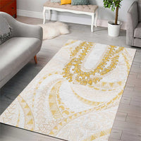 Aloha Lei Onaona Area Rug Beige Hawaiian Tribal Pattern LT9 - Polynesian Pride