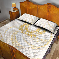 Aloha Lei Onaona Quilt Bed Set Beige Hawaiian Tribal Pattern LT9 - Polynesian Pride