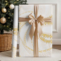 Aloha Lei Onaona Wrapping Paper Beige Hawaiian Tribal Pattern LT9 - Polynesian Pride