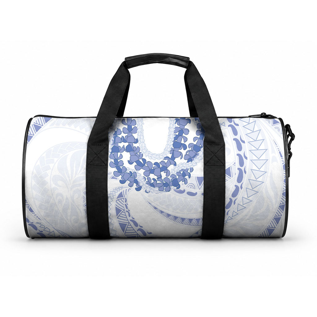 Aloha Lei Onaona Duffle Bag Navy Blue Hawaiian Tribal Pattern LT9 One size Blue - Polynesian Pride