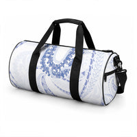 Aloha Lei Onaona Duffle Bag Navy Blue Hawaiian Tribal Pattern LT9 - Polynesian Pride